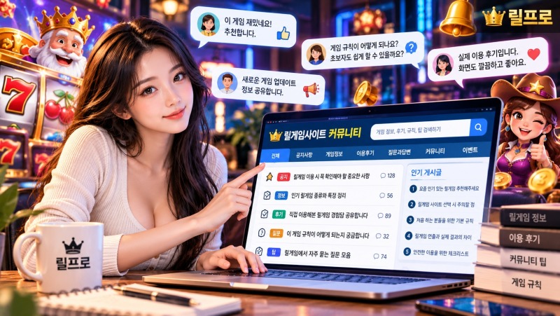 릴게임사이트 커뮤니티 정보 확인 방법과 이용자 정보 공유.